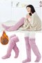 Plush Socks Welsoft over Knee Socks Sleeping Room Socks Foot Warmer Long Gonc Sports Socks - 2