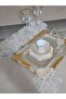 French Lace Decorative Guipure Lace Coffee Cocktail Presentation Napkin 6 Pcs - 2