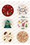 4cm New Year's Themed 24Pcs Stickers - Gift Package and Age Adhesive Sticker - 4