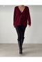 Rose Buttoned Thessaloniki Knitted Oversize Women's Cardigan Premium New Season Trend - 4