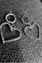 Oval and Heart Detailed Stones Shiny Earrings Dangle 5 cm - 2