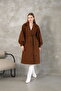 Balloon Sleeve Lined Stamp Coat - 4