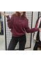 Jm Zippered Collar Elastic Waist Bearded Knitwear Sweater - 4