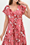 Women's Multicolor Summer Viscose Picasso Dress – Lightweight, Comfortable, Casual Elegance - 3