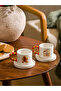Yilbasi Themed Set of 2 Ceramic Coffee Cups 100 ml - W4Ga65Z8