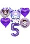 Kuromi 5 Years Old Balloon Set Anime Sanrio Mymelody Cinnamonroll Hello Kitty Kuromi Concept Birthday Set