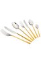 1001 Gold 84 Pieces 12 Person Cutlery Set - 4