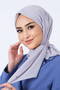 Harem Scrafs Asian Scarf Gray Color (Suitable for Special and Daily Use)