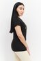 Women Sportswear Fit Graphic Print T-shirt, Black - 2
