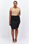 Women Plus Size Heather Mini Skirt, Grey - 4
