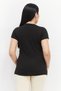 Women Sportswear Fit Graphic Print T-shirt, Black - 3