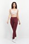 Women Sportswear Fit Brand Logo Training Jogger Pants, Maroon - 2