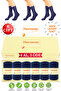 Bamboo Women's Navy Blue Long Socks (6 Pairs) Special Boxed, Seamless Toe, Premium Socks