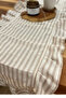 Ruffled Coffee Striped Runner 40X135 - 5
