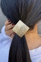 Gold Color Metal Detailed Rubber Buckle - 4