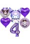 Kuromi 4 Years Old Balloon Set Anime Sanrio Mymelody Cinnamonroll Hello Kitty Kuromi Concept Birthday Set