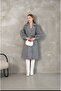 Balloon Sleeve Lined Stamp Coat - 2