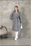 Balloon Sleeve Lined Stamp Coat - 4