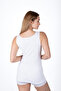 3-Piece 100% Cotton Ribbed Women's Thick Strap Tank Top - 4