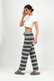 Women's Soft Textured Sleepwear Sweatpants with Black Deer - 4