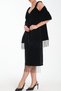 Special Design Velvet Shawl with Bead Fringe Detail - 4