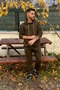 KHAKI 3 THREAD بدلة رياضية نسائية كبيرة الحجم (سميكة مع فرو من الداخل) - 4