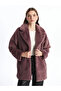 Lcwaıkı Classic Pink Jacket Collar Women's Fur Coat