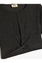 Crop Blouse Short Sleeve Round Neck Tie Front - 3