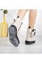 Cream Crinkled Patent Leather Zippered Girls' Boots with Pocket Detail - 4