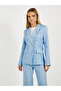 Notch Lapel Oversized Blazer & Straight Fit Pants Co-Ords Set - 3