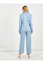 Notch Lapel Oversized Blazer & Straight Fit Pants Co-Ords Set - 5