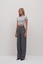 Açık Gri Basic Triko Crop - 5