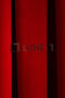 Red Pleatless Extraforated Flat Planting Background Curtain Single Wing 12477 - 4