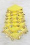 Yellow Gold Sequined Tulle Halay Handkerchief 5 Pieces, Bride Groom Wedding Henna Circumcision Promise Engagement Bride