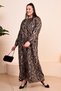 Women's Mother Plus Size Dress Floral Hijab Clothing - 6