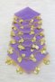Lilac Gold Sequin Tulle Halay Handkerchief 10 Pieces, Bride Groom Wedding Henna Circumcision Promise Engagement Bride