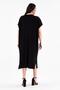 Women's Plus Size Dream Catcher Embroidery Detail Black Dress - 6