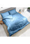 Stripe Comforter Set- Ultra Soft Brushed Microfiber Fabric, Soft Siliconized Fiber Filling - 3