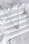 Ramia-Premium |   316L Steel Silver Color Zircon Stone Horn Model Women's Necklace - Tj-Bko8133 |   Tg.Ty - 2
