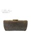 La Boutique Stone Sequin Gold Bag - 4