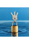 Tera Mini Earring Lock Padlock and Key 20mm - 2