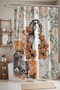 Bathroom Curtain, Beautiful Woman and Birds Pattern Shower Curtain, Bathtub Curtain 175X200Cm - 3