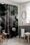 Bathroom Curtain, Green Gray Spa Stones Patterned Shower Curtain, Bathtub Curtain 175X200Cm