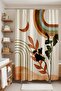 Bathroom Curtain, Bohemian Pastel Colorful Rainbow and Moon Pattern Shower Curtain, Bathtub Curtain 175X200Cm