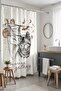 Bathroom Curtain, Bohemian Cats in the Galaxy Pattern Shower Curtain, Bathtub Curtain 175X200Cm - 3