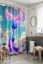 Bathroom Curtain, Mermaid Patterned Shower Curtain among the Clouds, Bathtub Curtain 175X200Cm - 2