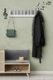 Music and Notes Decorative Wall Sticker, Music Notes with Left Key, Music Room Decoration (16Pcs) - 2