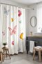 Bathroom Curtain, Butterfly Valley Patterned Shower Curtain, Bathtub Curtain 175X200Cm - 2