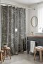 Gray Bohemian Standing Shaped Shower and Bathtub Curtain 175X200Cm - 2