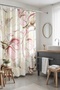 Bathroom Curtain, Pink Orchids Patterned Shower Curtain, Bathtub Curtain 175X200Cm - 3